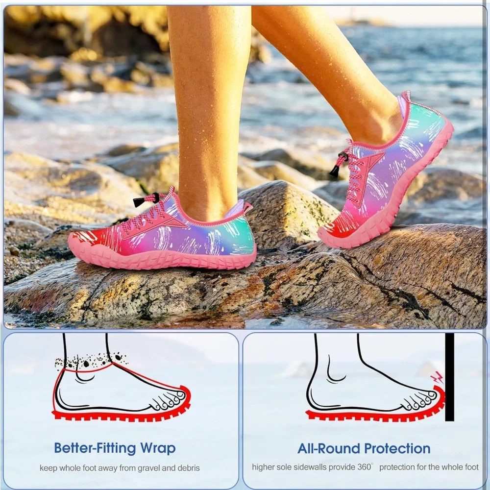 Crova NEW Built-in Heel Grips Water Shoes for Kids Girls